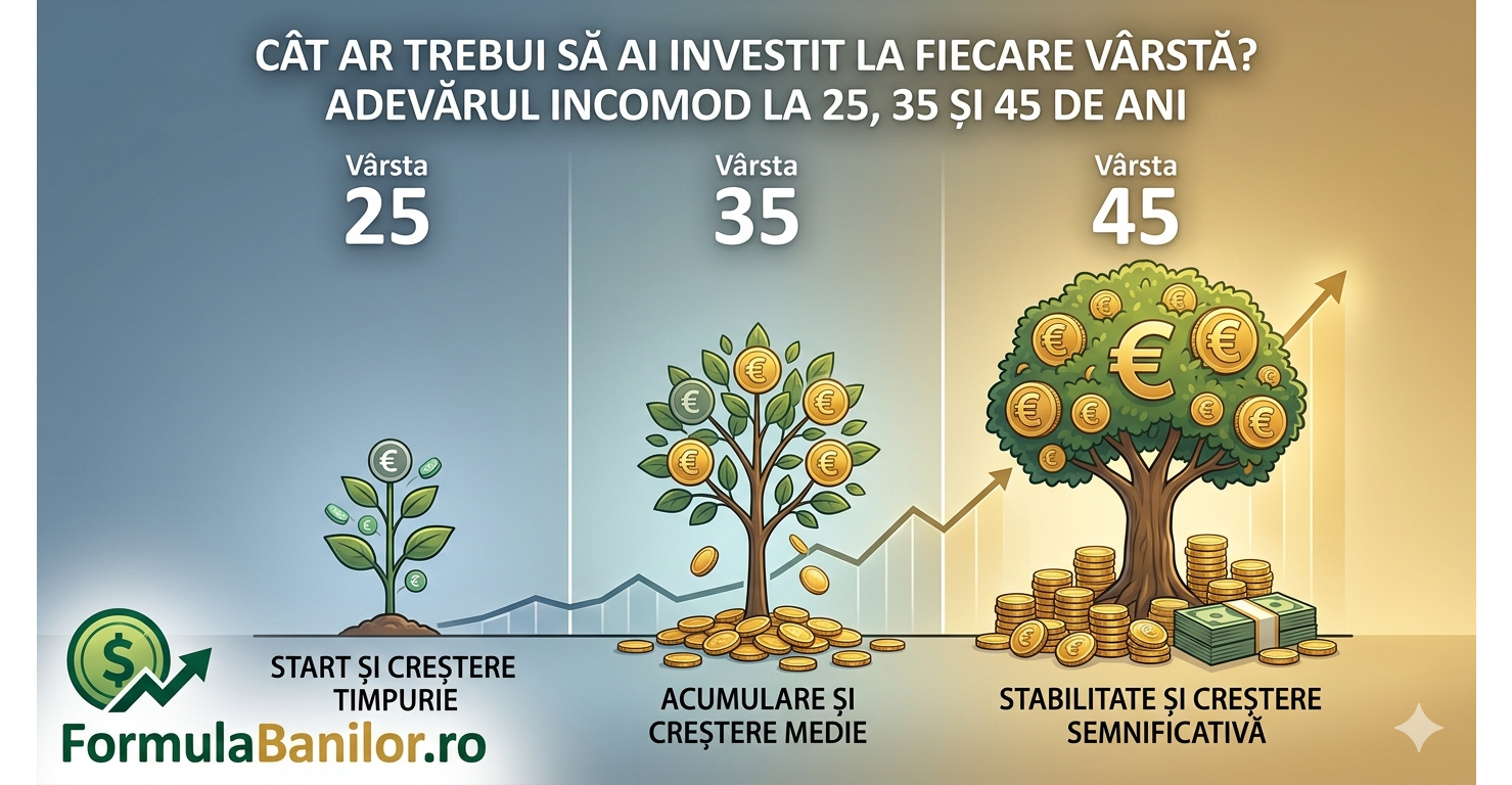cat ar trebui sa ai investit la fiecare varsta