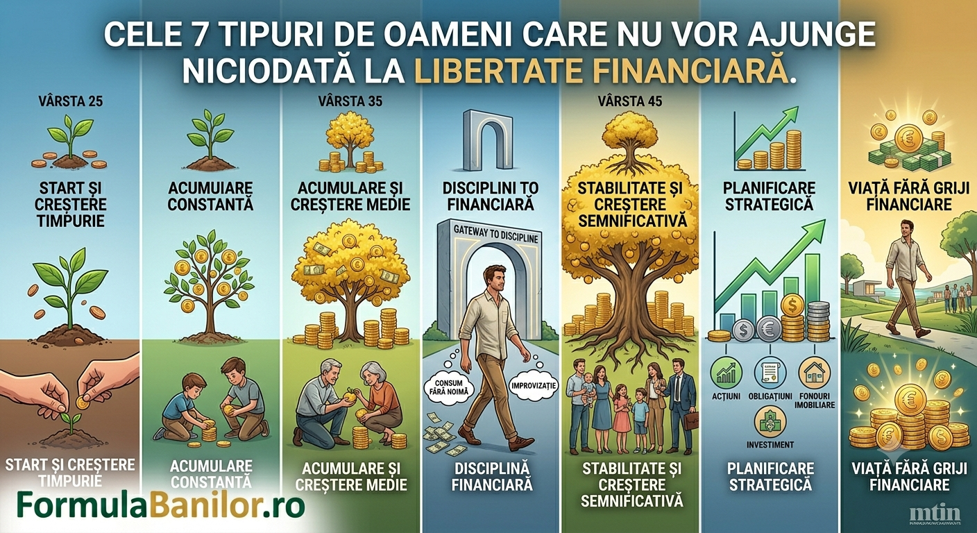 7 tipuri oameni fara libertate financiara