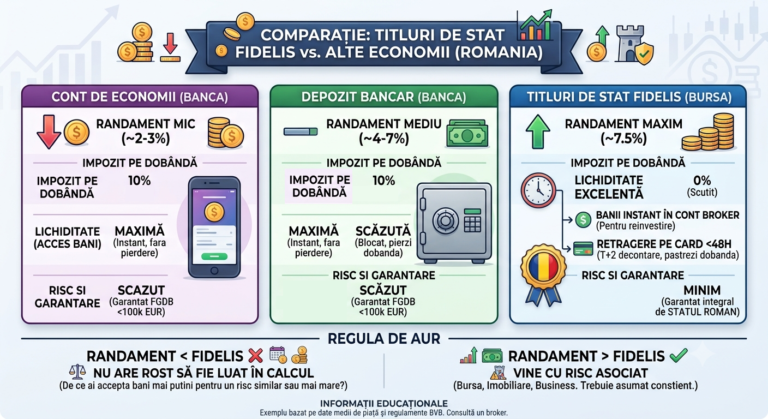 depozite bancare vs titluri de stat fidelis